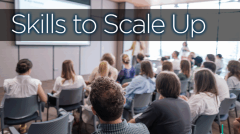 Photo of adults in a classroom as a header for an ED schedule of free courses